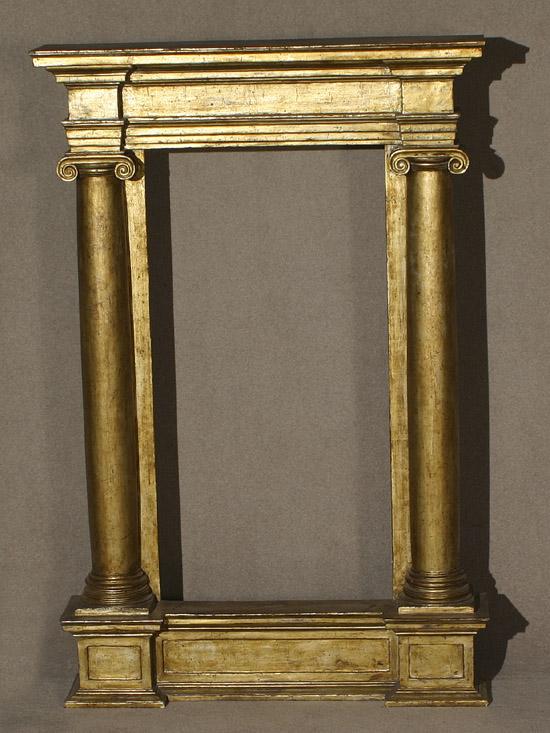 Appraisal: Italian Neoclassical Style Giltwood 'Tabernacle' Frame th Century Sight size