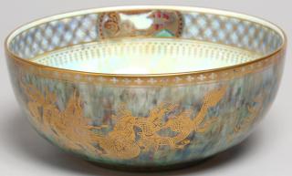 Appraisal: Wedgwood Dragon Lusterware Bowl ca Designed by Daisy Making-Jones having