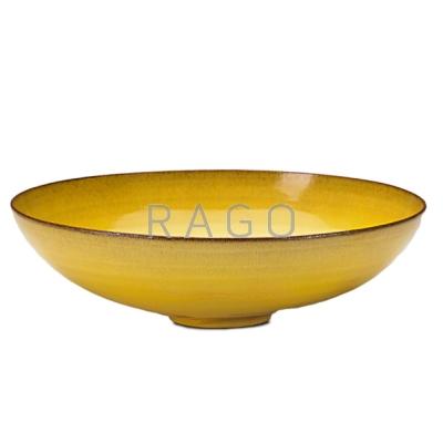 Appraisal: OTTO NATZLER - GERTRUD NATZLER - Flaring bowl lemon yellow