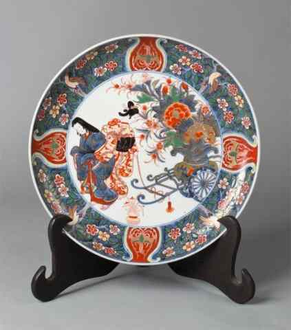 Appraisal: A Large Japanese Imari BasinThe interior finely painted to depict