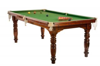 Appraisal: English Stained Walnut Snooker Table English early th century A