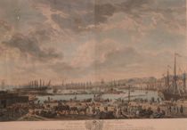 Appraisal: Hand-Colored Engraving of the Vieux Port de Toulon Hand-colored French