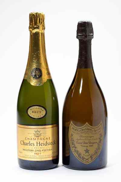 Appraisal: Moet Chandon Charles Heidsieck Champagne total bottlesVintage Moet Chandon Dom