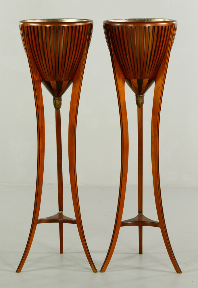 Appraisal: - Pair of th C Planters Pair of th century