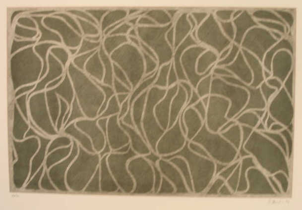 Appraisal: BRICE MARDEN AMERICAN B LA MUSES etching and lithograph in