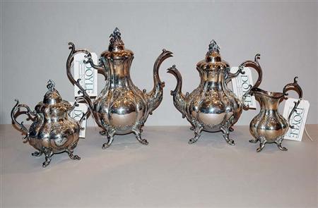 Appraisal: Reed Barton Sil Plt Piece Coffee Tea Service T W