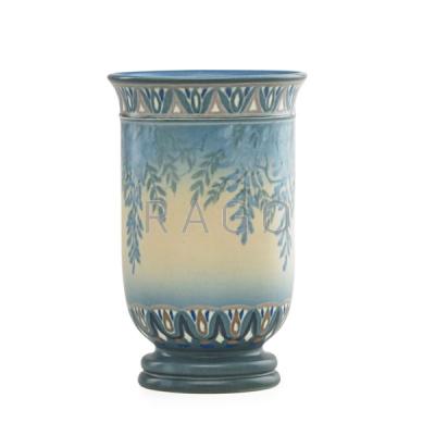 Appraisal: EDWARD T HURLEY ROOKWOOD Vellum vase Condition Report