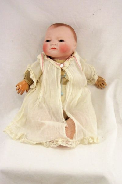 Appraisal: Grace S Putnam Bisque Head Doll Infant with bisque head