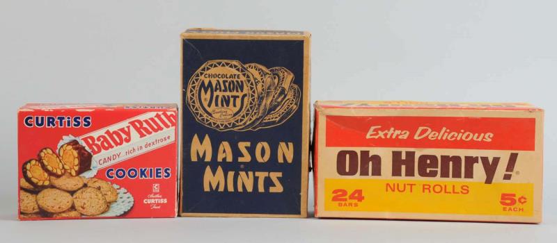 Appraisal: Lot Of Candy Boxes This lot includes a Baby Ruth