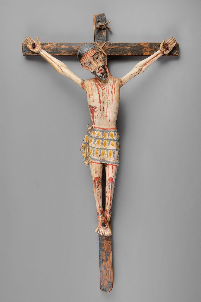 Appraisal: Attributed to Pedro Antonio Fresqu s Cristo Crucificado ca Attributed