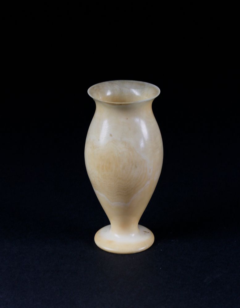 Appraisal: Whaleman Made Turned Whale Ivory Jigger Cup circa Whaleman Made