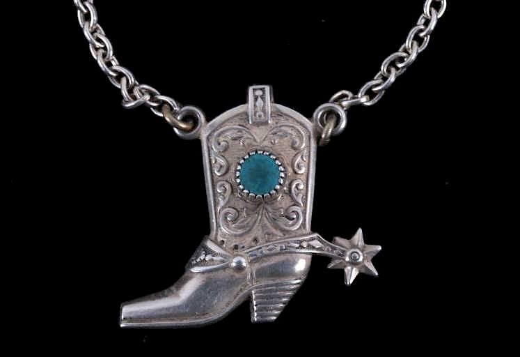 Appraisal: Navajo Sterling Silver Turquoise Necklace Included in this lot is