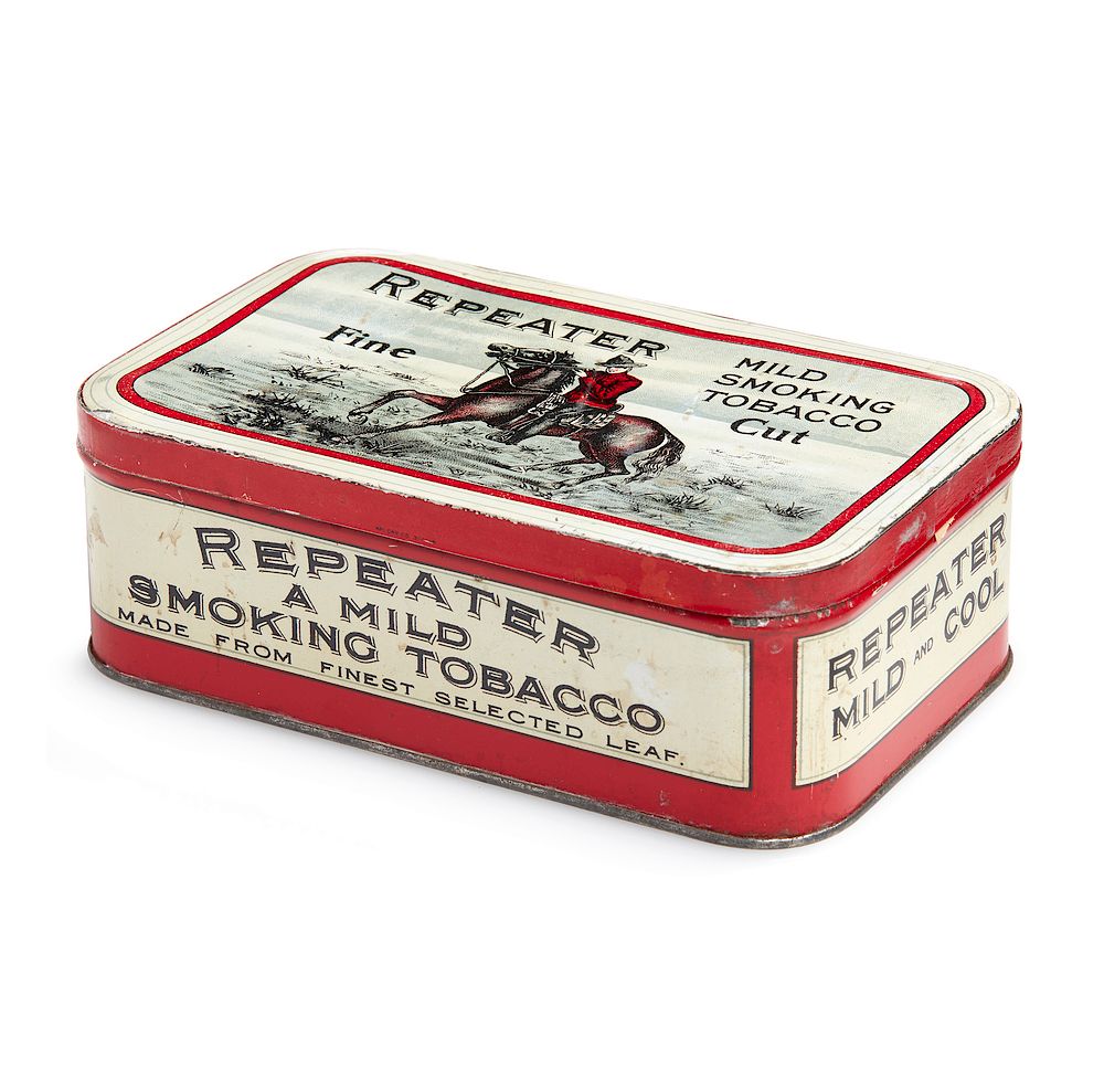 Appraisal: Repeater Tobacco Tin Repeater Fine Cut Mild Smoking Tobacco tin