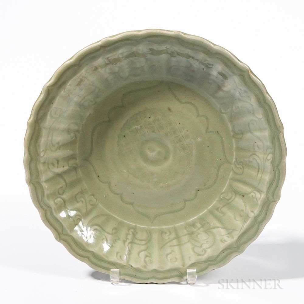 Appraisal: Longquan Celadon Dish Longquan Celadon Dish China Ming dynasty style