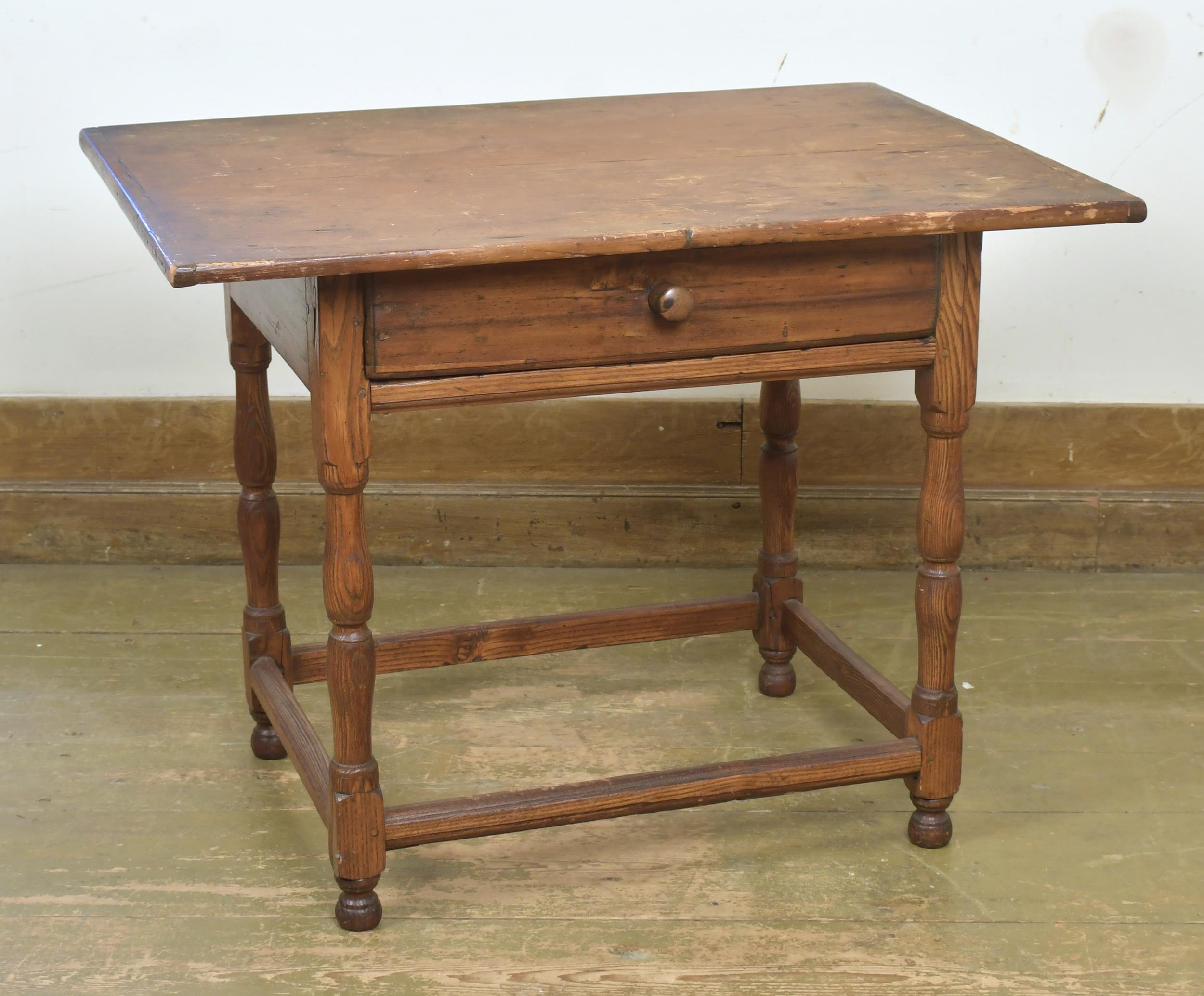 Appraisal: TH C WILLIAM AND MARY TAVERN TABLE Single board pine