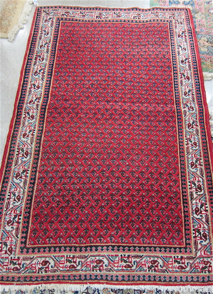 Appraisal: PERSIAN SERABAND AREA RUG Lorestan Province northwestern Iran hand knotted