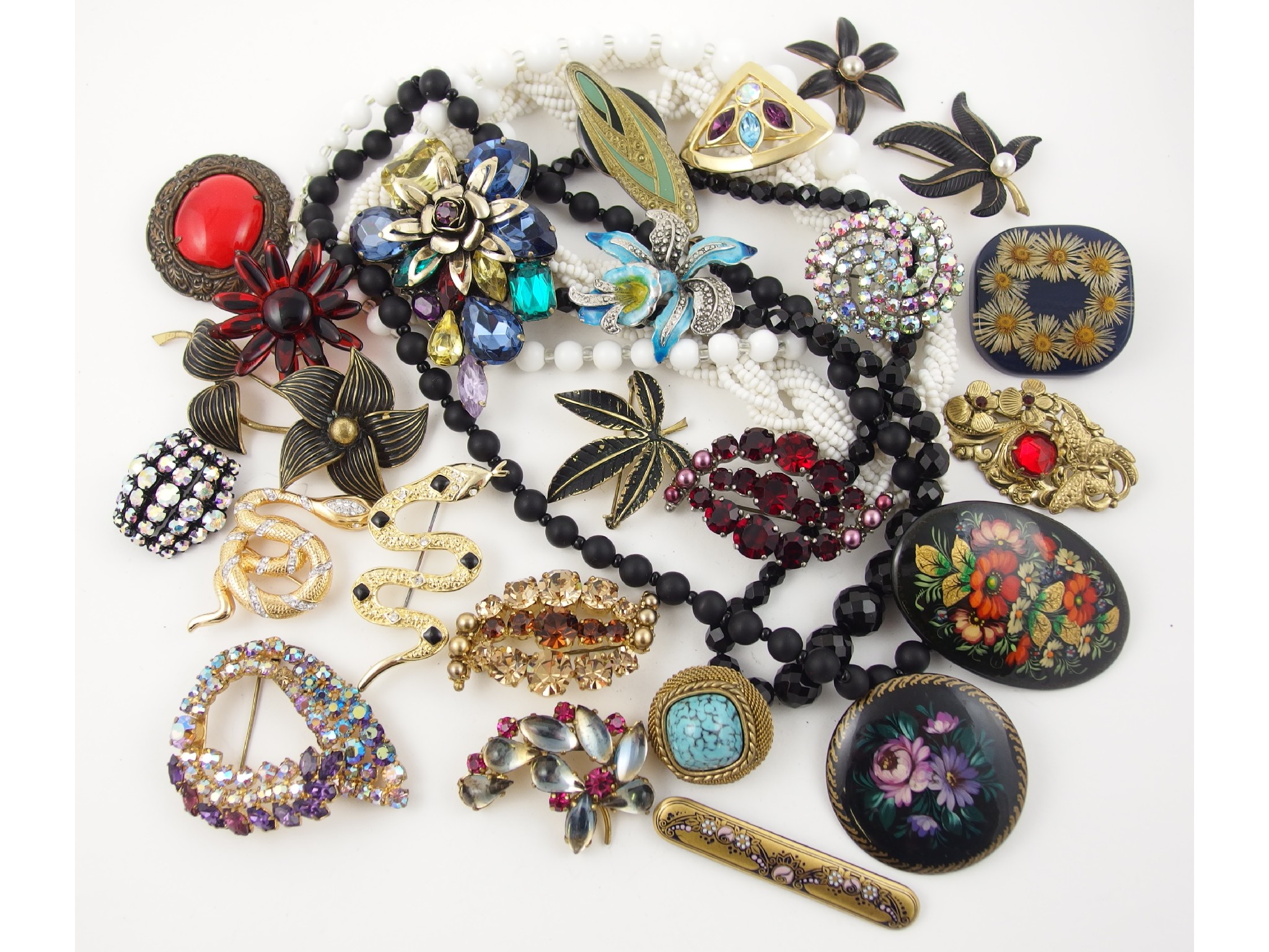 Appraisal: A collection of vintage costume jewellery to include Michaela Frey