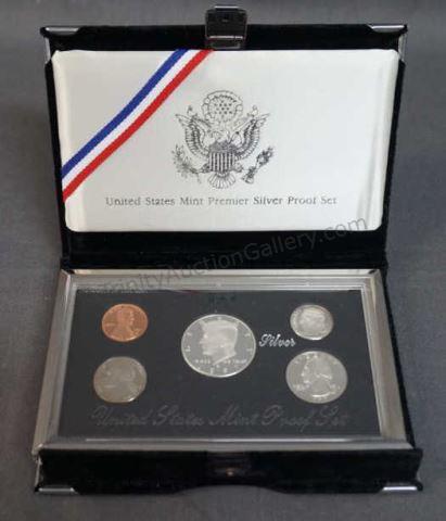 Appraisal: Includes Proof Silver Half Quarter and Dime with nickel and