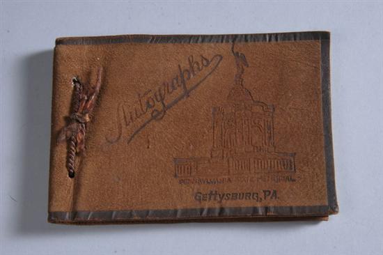 Appraisal: GETTYSBURG BATTLEFIELD TH ANNIVERSARY GRAND REUNION AUTOGRAPH BOOK Containing autographs