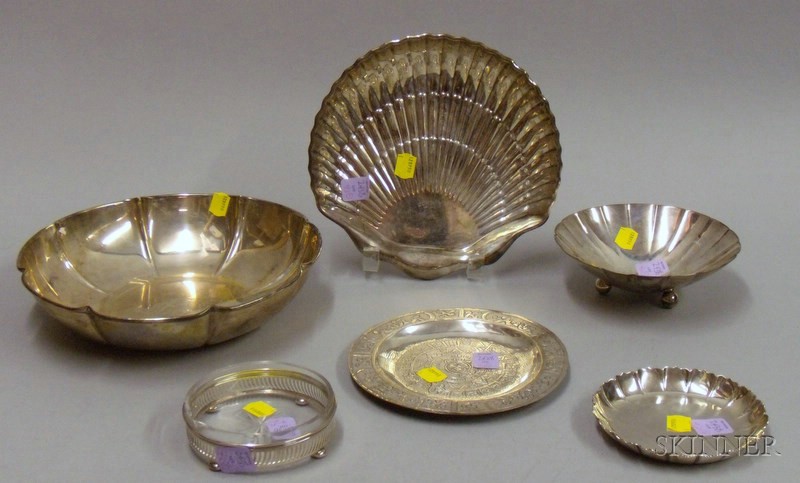 Appraisal: Six Sterling Silver Serving Pieces including Gorham glass and sterling