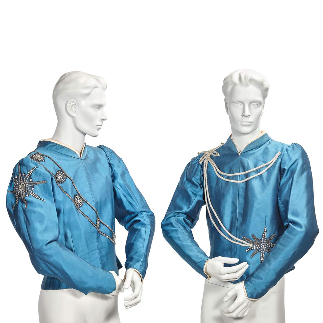 Appraisal: Two Male Ballet Costume Tunics Designed for a Gala performance