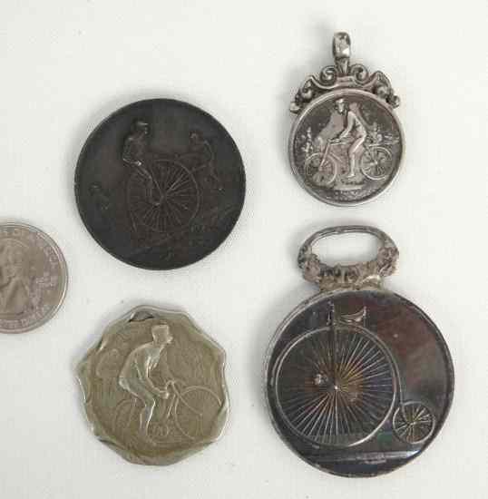 Appraisal: Bicycle medals grams sterling silver