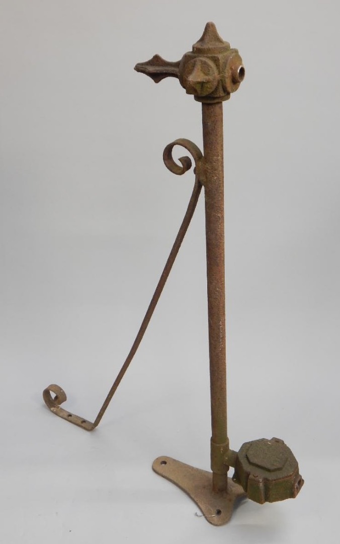 Appraisal: A late thC early thC cast and wrought iron external