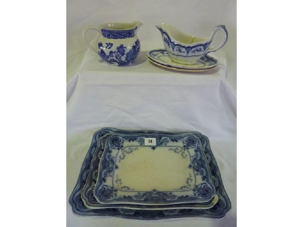 Appraisal: A selection of blue and white china comprising a Booths