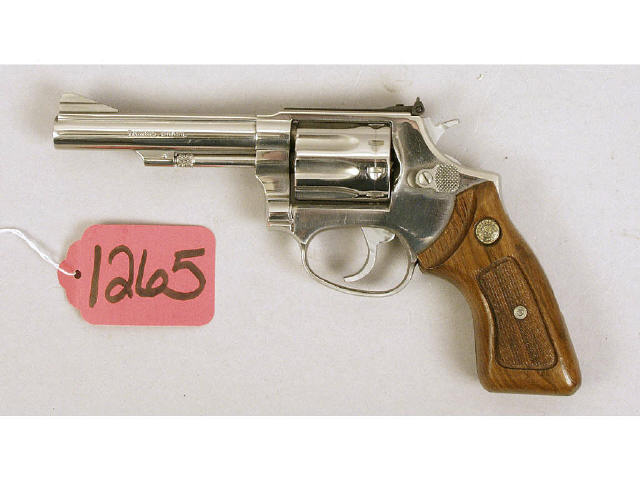 Appraisal: Taurus M cal sn OD Stainless steel cal revolver with