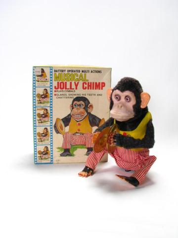 Appraisal: Vintage battery-operated 'Musical Jolly Chimp' with cymbals by Daishin Japan