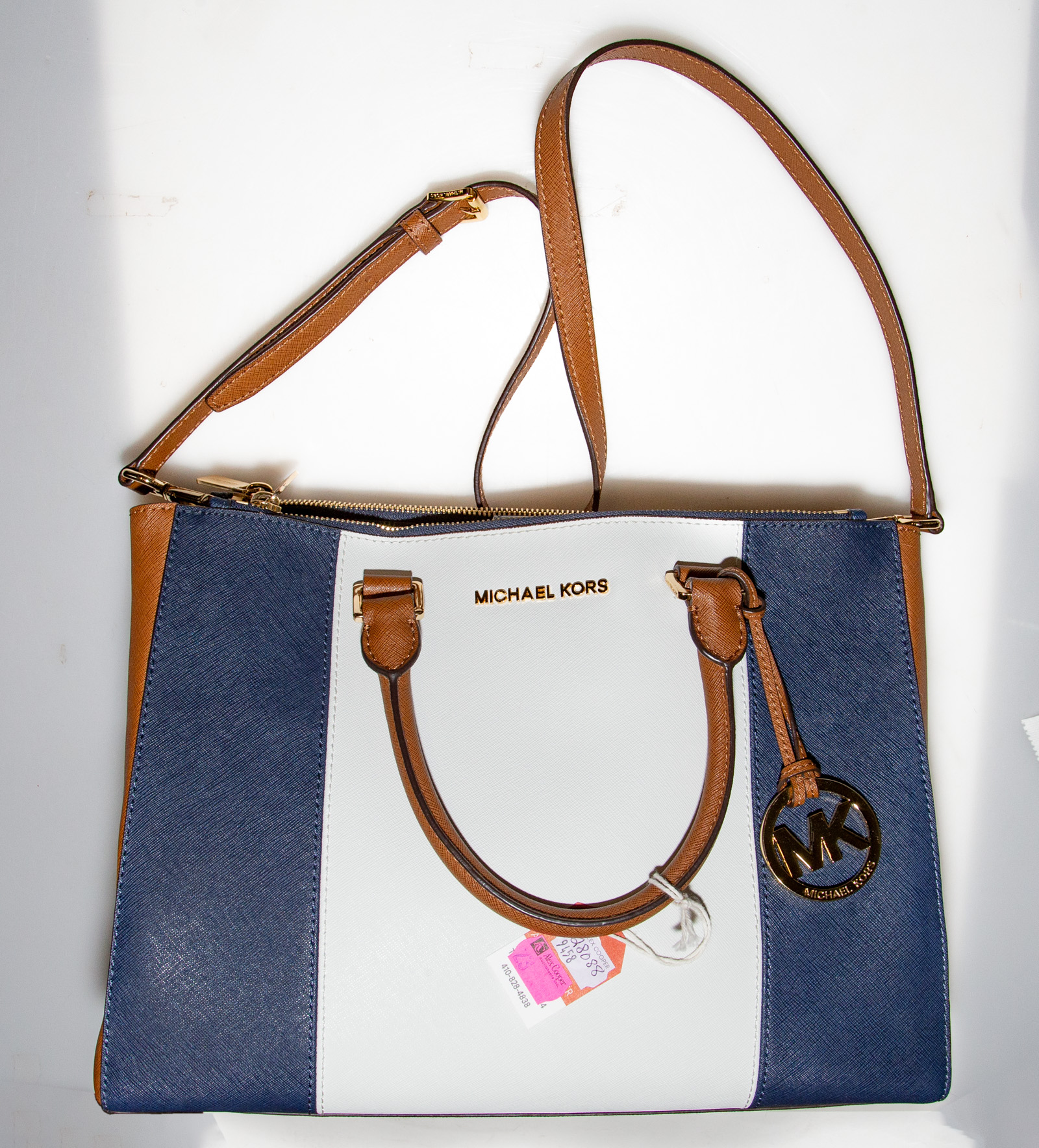 Appraisal: MICHAEL KORS COATED CANVAS HANDBAG WALLET in H in W