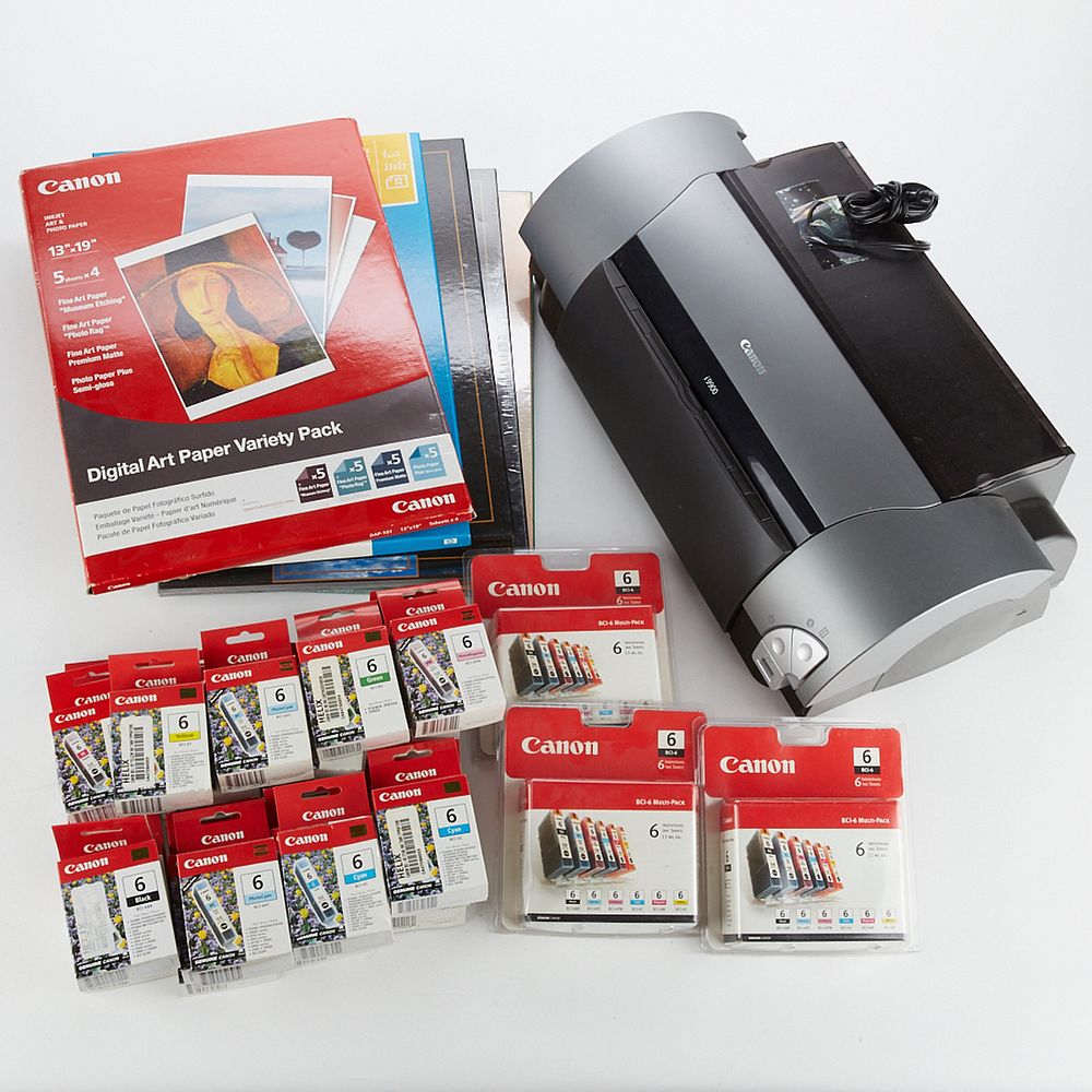 Appraisal: Canon Photo Printer with Paper and Inks Canon photo printer