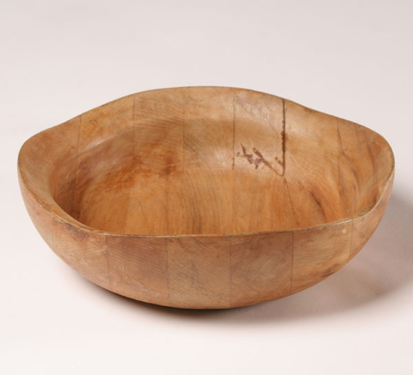 Appraisal: Russel Wright Oceana large wood salad bowl diameter with Russel