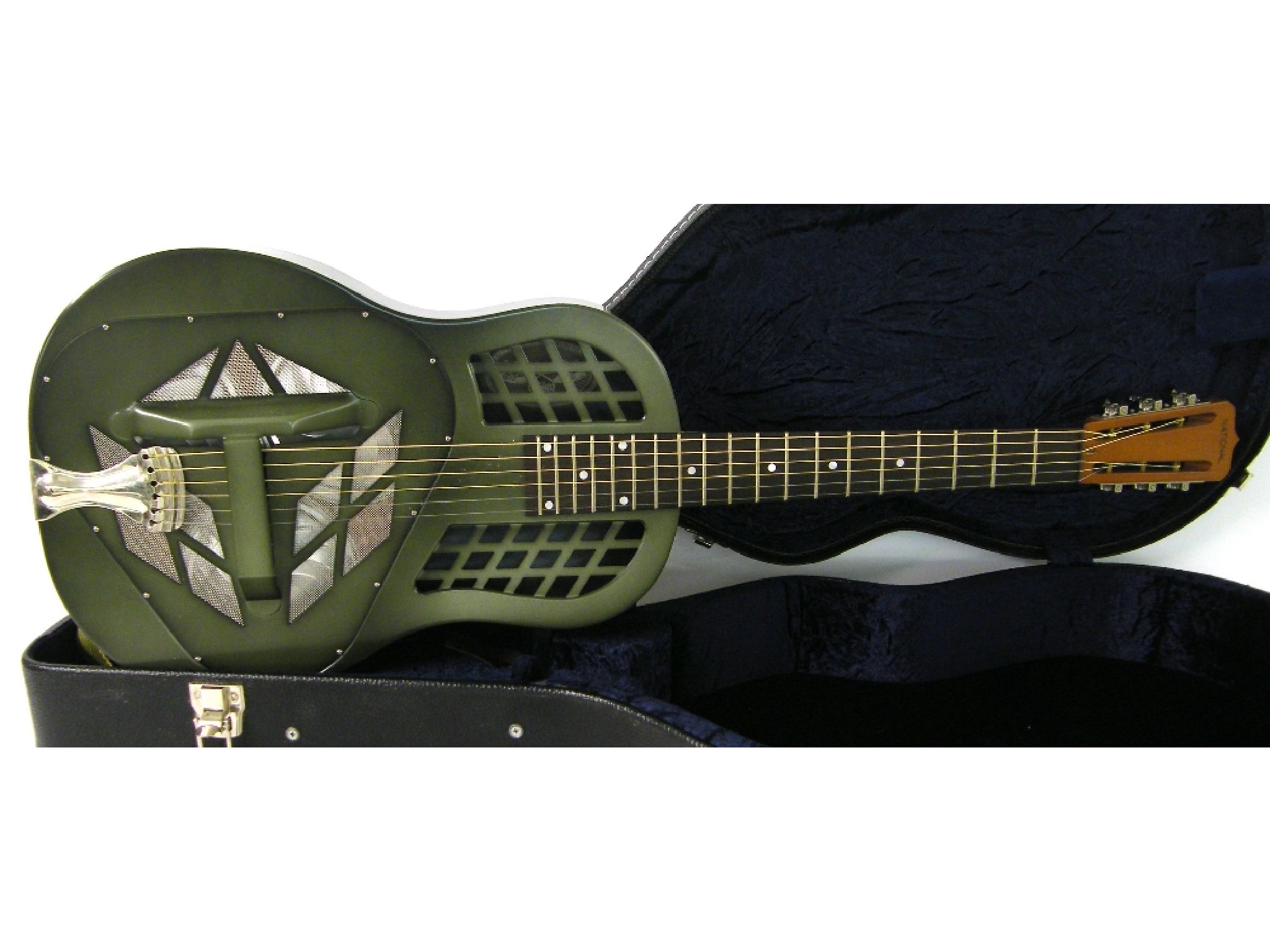 Appraisal: National Reso-Phonic NRP Tricone resonator guitar ser no green finish