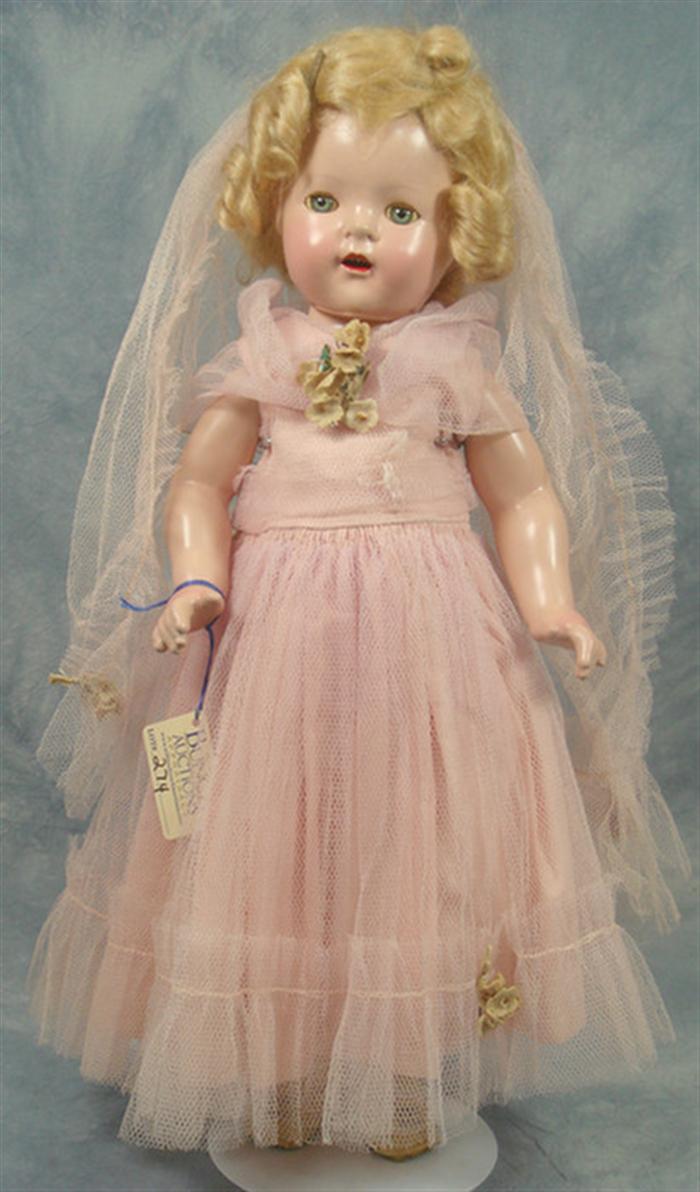 Appraisal: Madame Alexander Princess Elizabeth doll marked on the back of