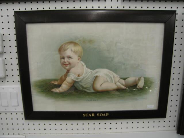 Appraisal: Star Soap Victorian Advertising Print of child Our Pet