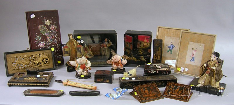 Appraisal: Seventeen Assorted European and Asian Decorative Items including a Victorian