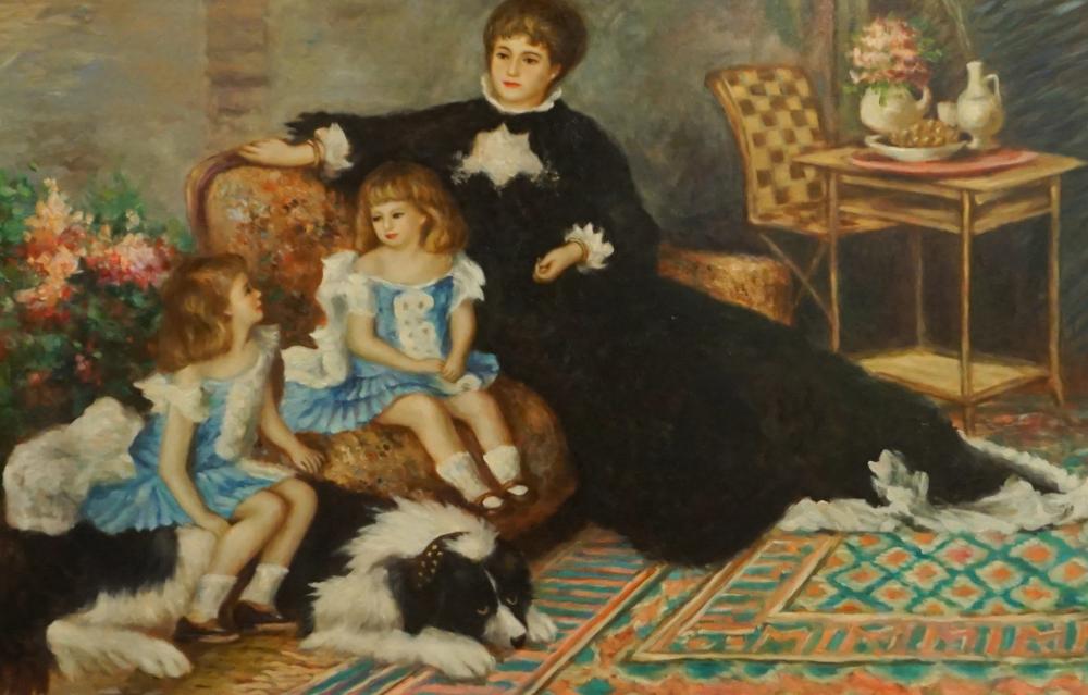 Appraisal: AFTER AUGUSTE RENOIR MADAME GEORGES CHARPENTIER AND HER CHILDREN GEORGETTE-BERTHE