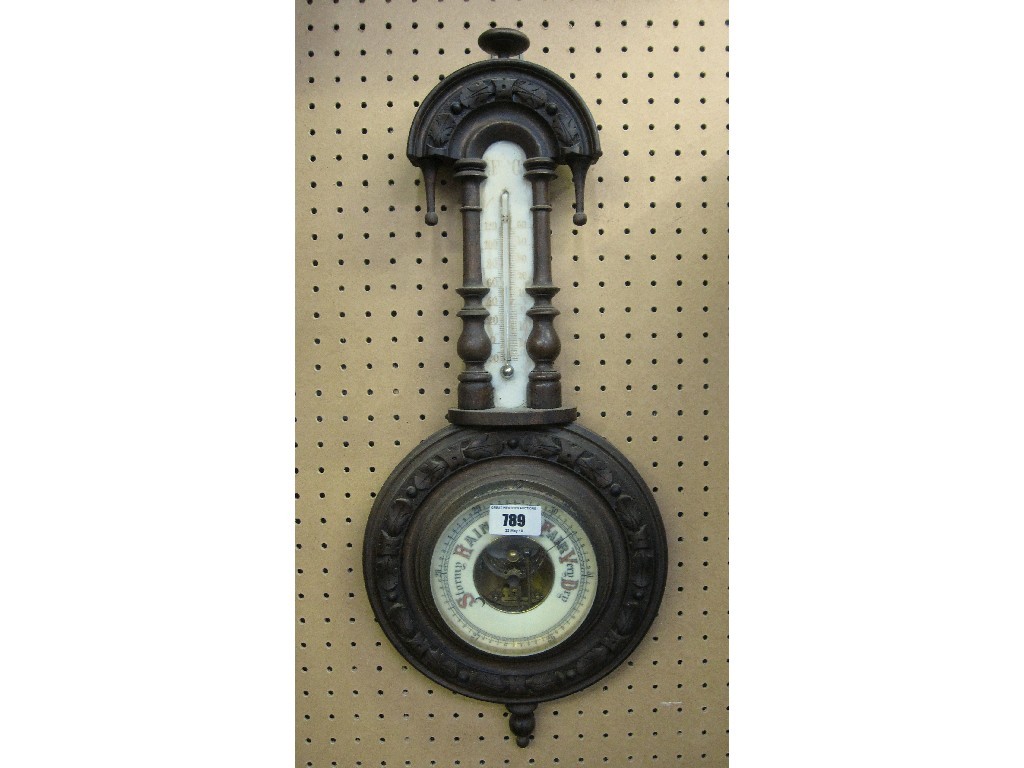 Appraisal: Oak cased barometer