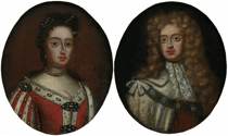 Appraisal: Pair Portraits of King Ferdinand and Queen Isabella Continental ca