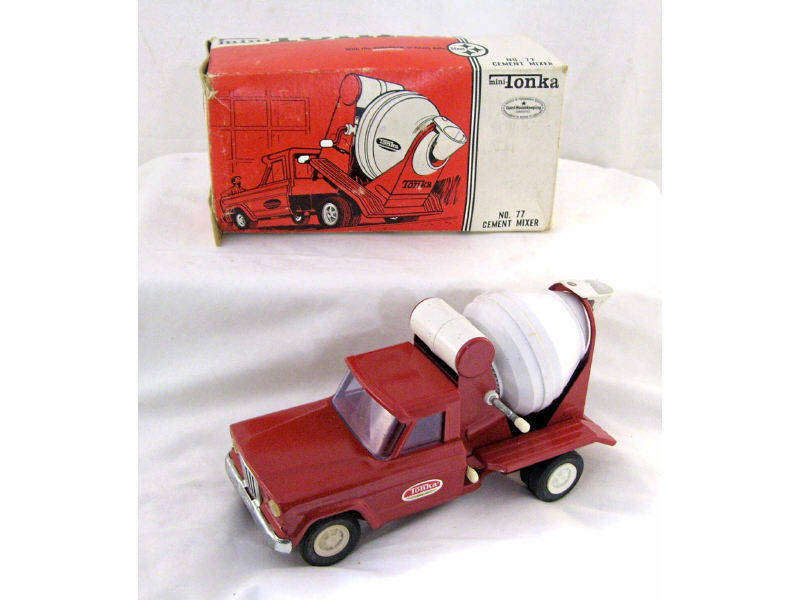 Appraisal: Mini Tonka Cement Mixer Pressed steel red painted construction in