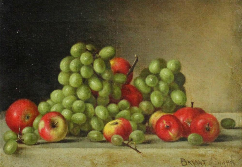 Appraisal: BRYANT CHAPIN AMERICAN - STILL LIFE WITH GRAPES Oil on