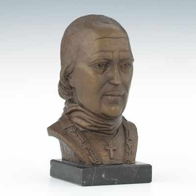 Appraisal: William Mozart McVey American - Archbishop John Carroll Cast bronze