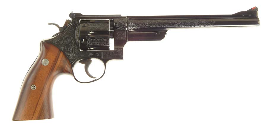 Appraisal: CASED ENGRAVED SMITH WESSON PRE-MODEL DA REVOLVER Cal Mag SN