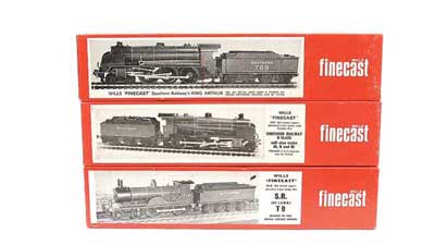 Appraisal: OO Gauge Wills Finecast a trio of unbuilt part built