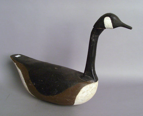 Appraisal: Carved Canadian goose decoy ca