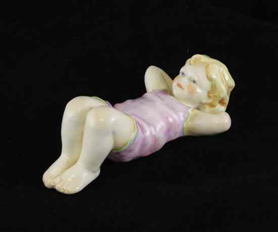 Appraisal: A rare Royal Worcester figure 'Happy Boy' date code for