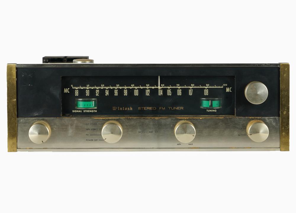 Appraisal: MCINTOSH STEREO FM TUNERmodel MR- R Provenance The Estate of