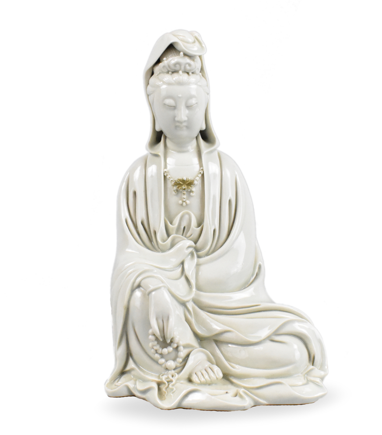 Appraisal: A Chinese blanc de Chine Guanyin figure dating from the