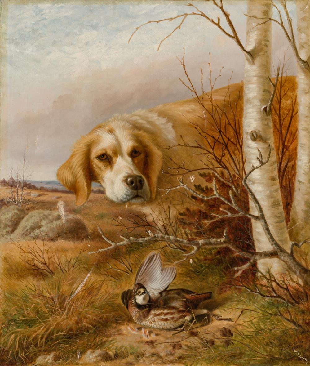 Appraisal: HENRY DUTTON MORSE American Retriever on the Hunt oil on